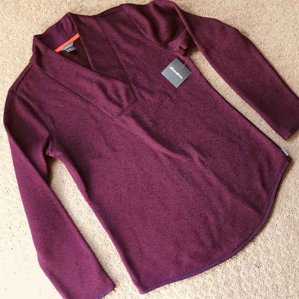 Eddie Bauer Radiator Fleece, Dark Plum, Small